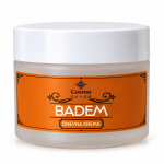 Cosmopharm Badem dnevna krema 50 ml sa narandžastom etiketom i belim poklopcem