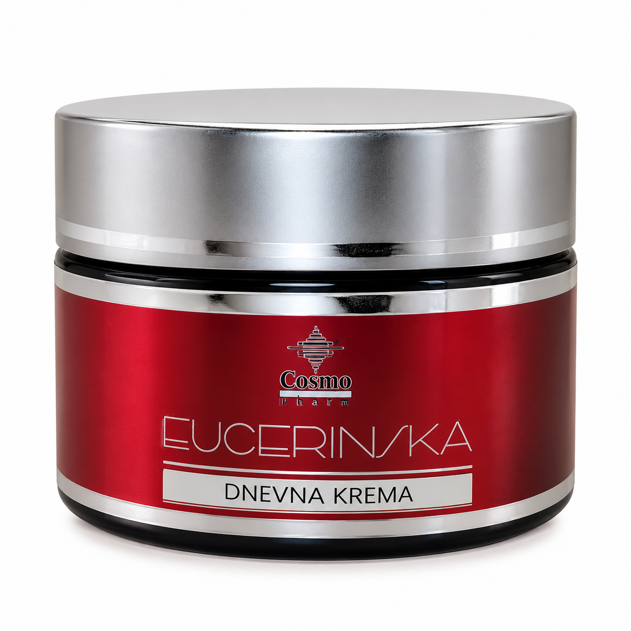 Cosmopharm Eucerinska dnevna krema 50 ml, bordo teglica sa srebrnim poklopcem