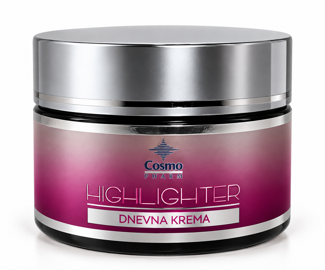 Cosmopharm Highlighter dnevna krema 50 ml sa srebrnim poklopcem i ljubičastom etiketom