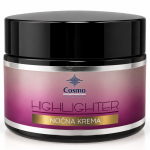 Cosmopharm Highlighter noćna krema 50 ml sa crnim poklopcem i ljubičastom etiketom