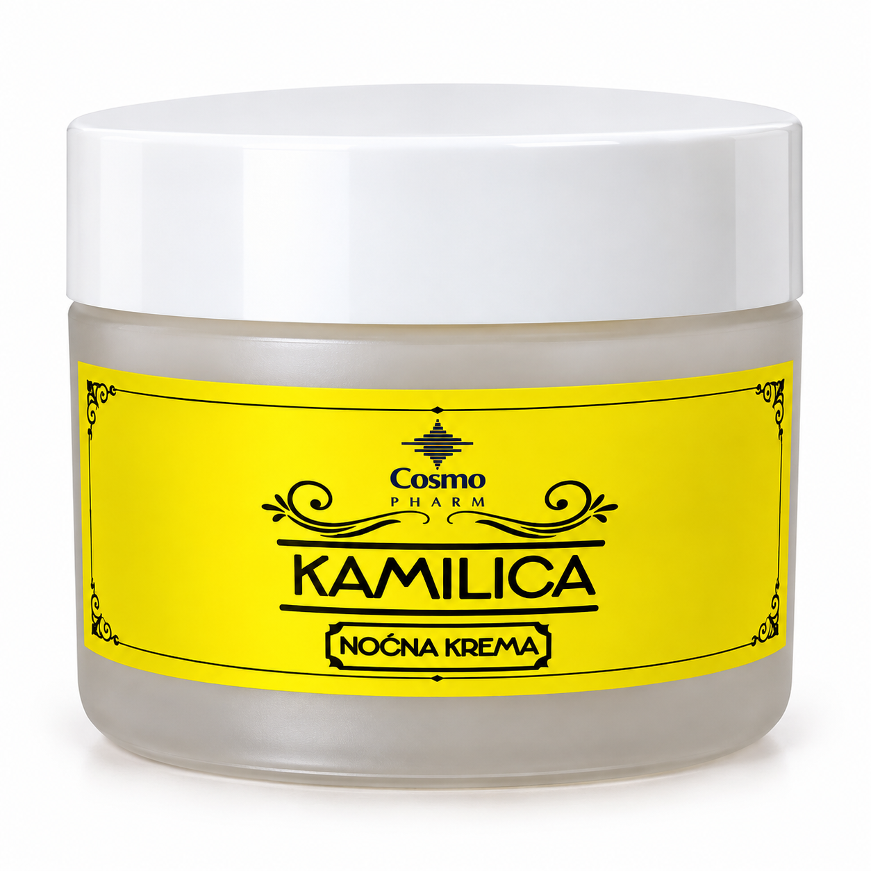 Cosmopharm Kamilica noćna krema 50 ml žuta etiketa beli poklopac