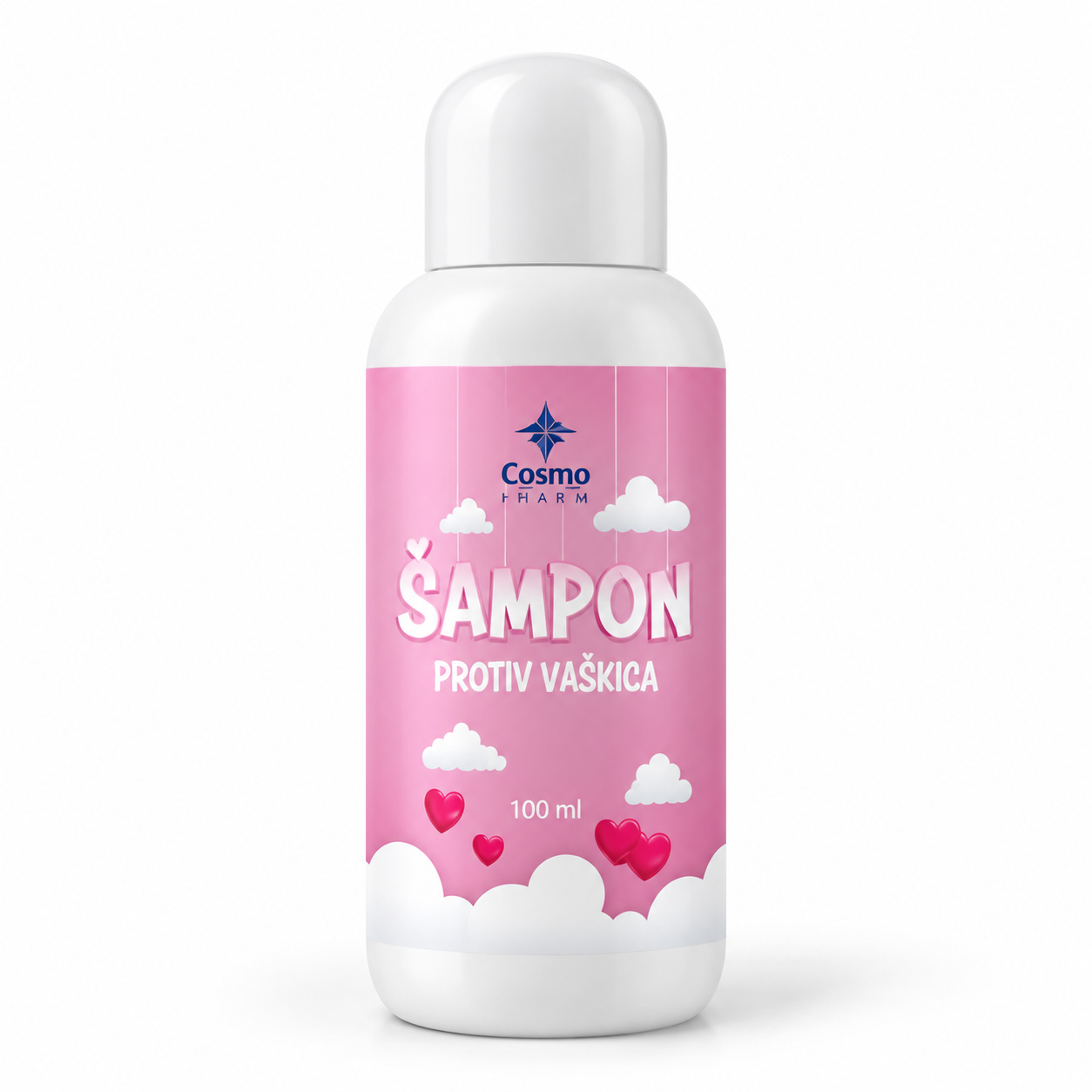 COSMOPHARM šampon protiv vaški i gnjida 100 ml roze etiketa